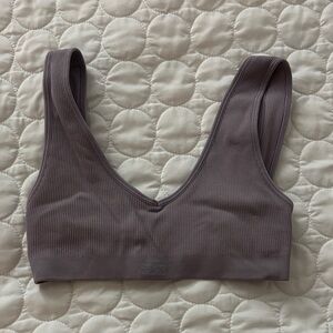SET Active Ribbed Bralette - Taupe
